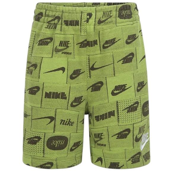 Nike Other - Nike Kids Green Logo Print Shorts Toddler 3T